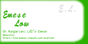 emese low business card